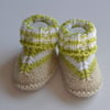 Newborn Girls Boys Gender Reveal,  Knitted Boots Baby Booties