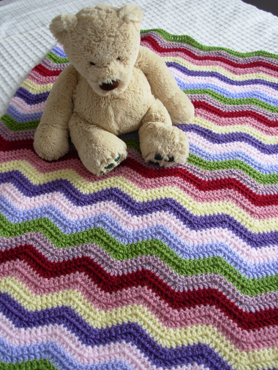Crochet  Blanket   Rainbow