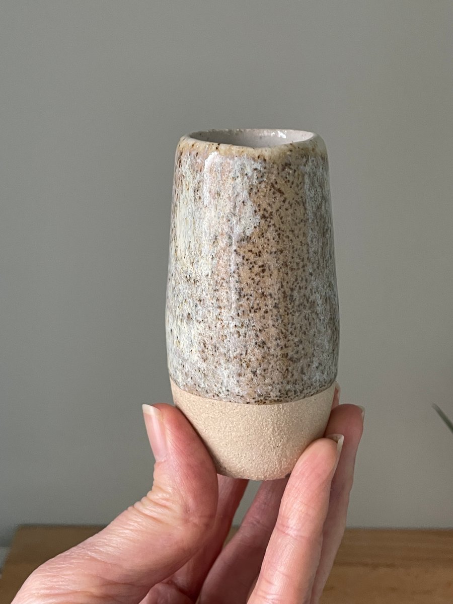 Handmade ceramic bud vase