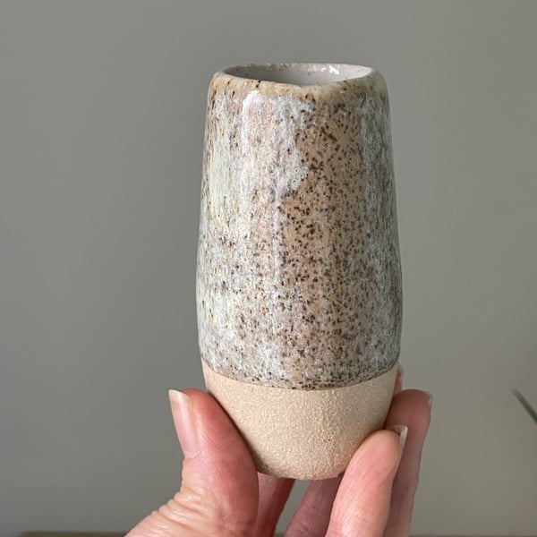 Handmade ceramic bud vase