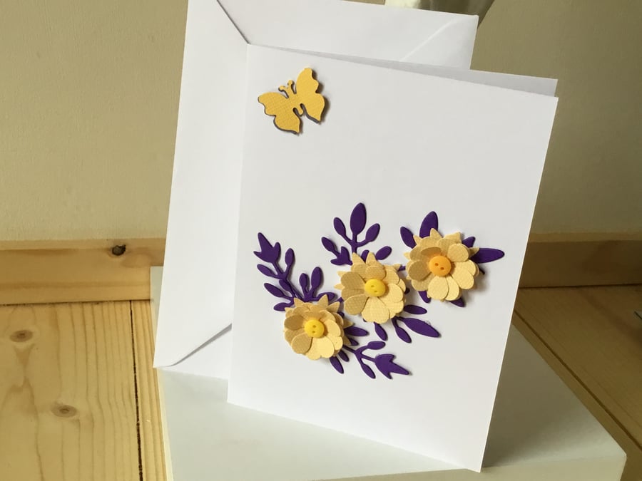 Pretty flower card for any occasion CC278