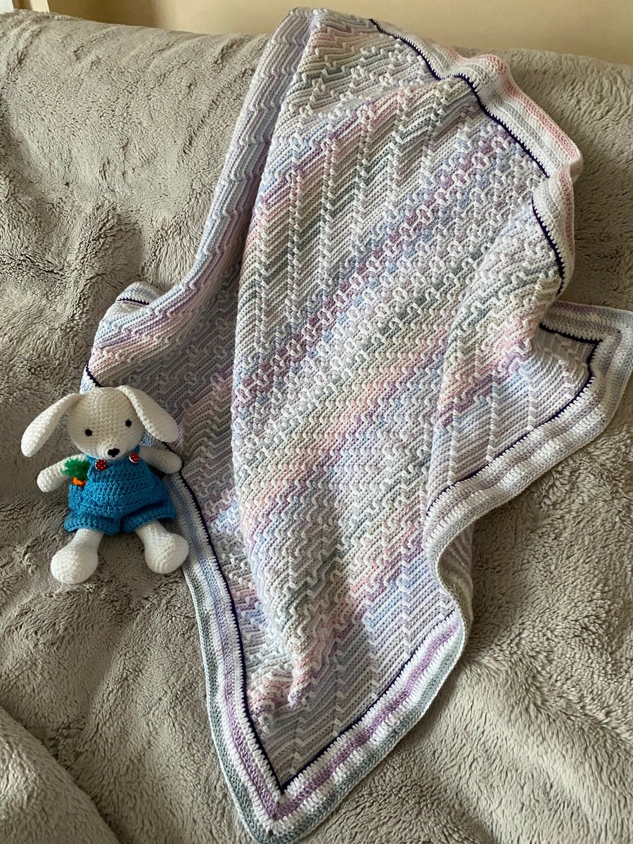 Handmade crochet baby blanket