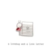 a lovebug and a love letter -  handmade anniversary card