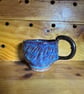 Carved speckle mug