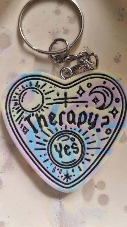 Therapy? Yes Clay Keyring