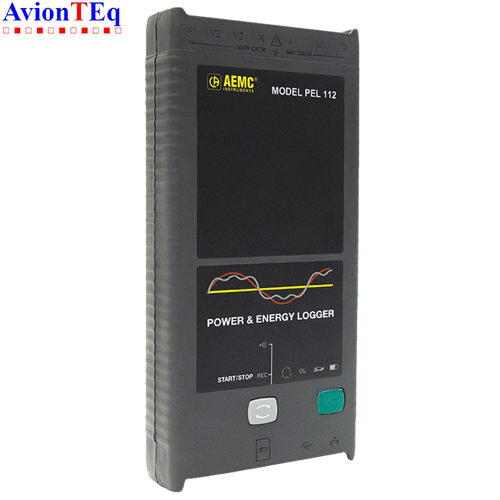 AEMC Instruments PEL 112 Power & Energy Logger (No LCD, with 3 MA193-10-BK Sensors) ETL