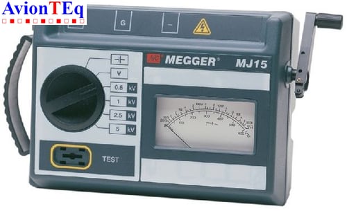 Megger MJ15 Insulation Tester, Analogue 5 kV