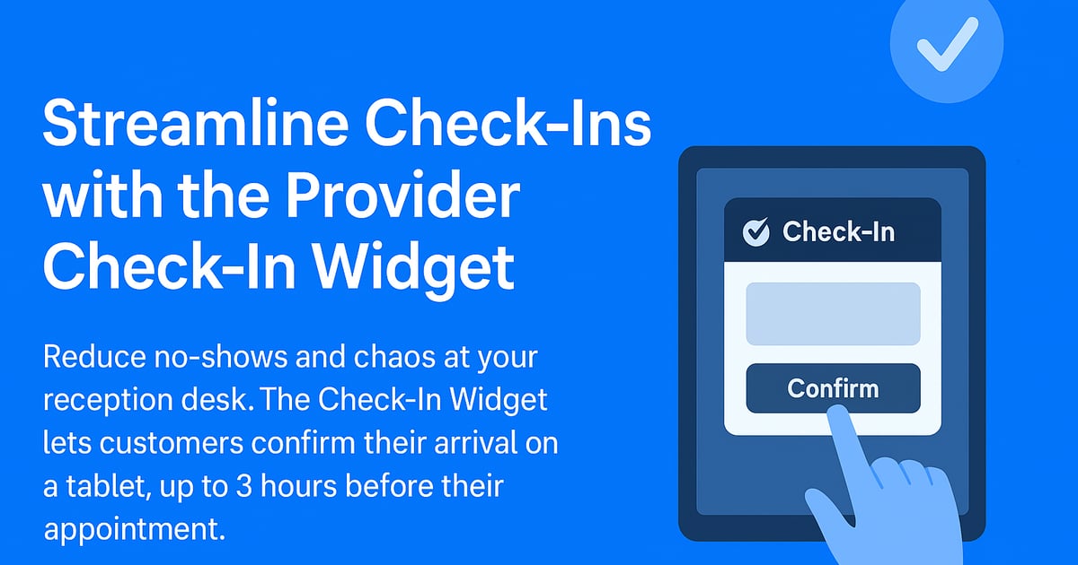 Streamline Check-Ins with the Provider Check-In Widget