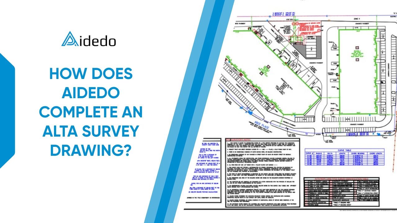 HOW DOES AIDEDO COMPLETE AN ALTA SURVEY DRAWING?