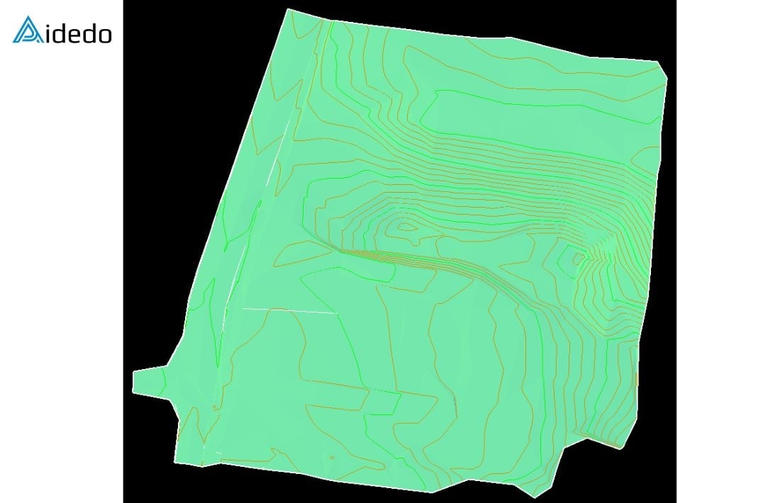 HOW AIDEDO COMPLETES CONTOUR PLAN FROM SURVEY POINT DATA?