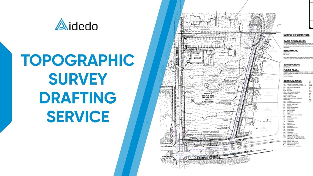 topographic survey drafting service