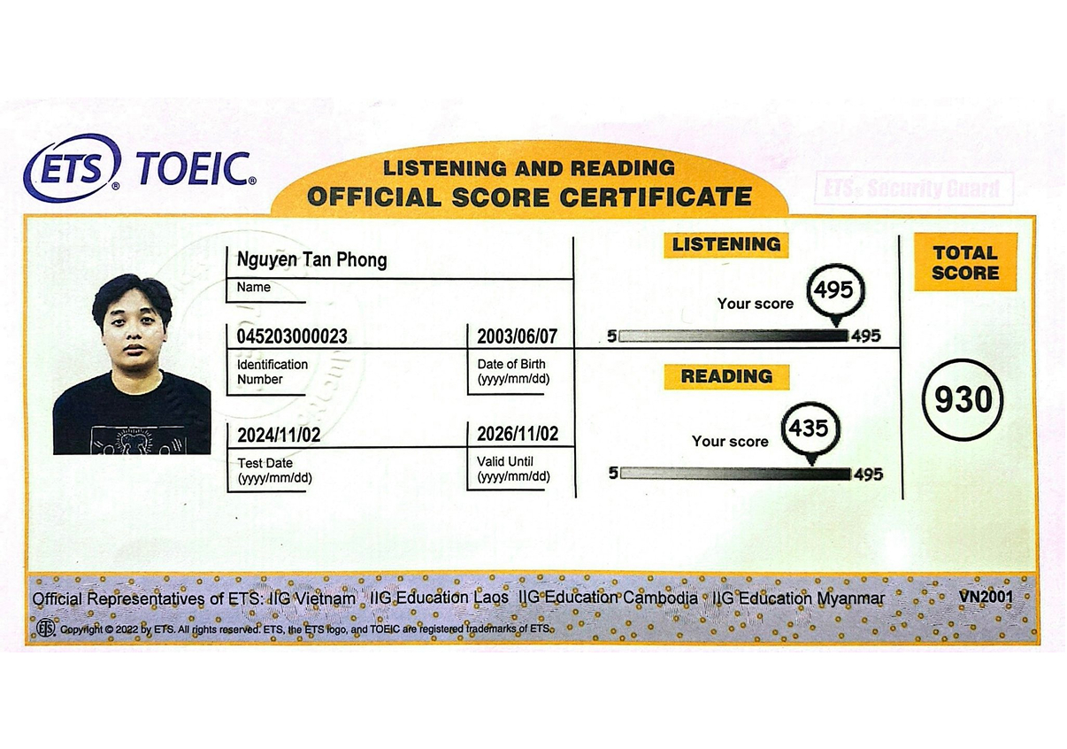 english certificate
