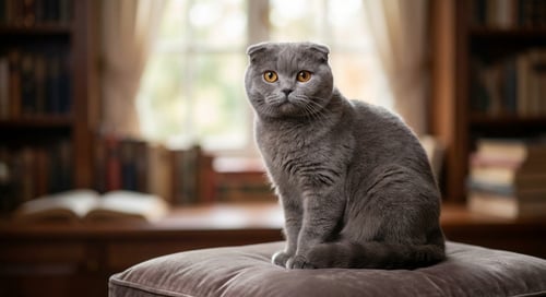 Scottish Fold Cats: The Adorable Owlish Companions with Folded Ears