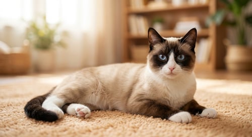 Gato Snowshoe: La hermosa de ojos azules y cariñosa con mitones blancos