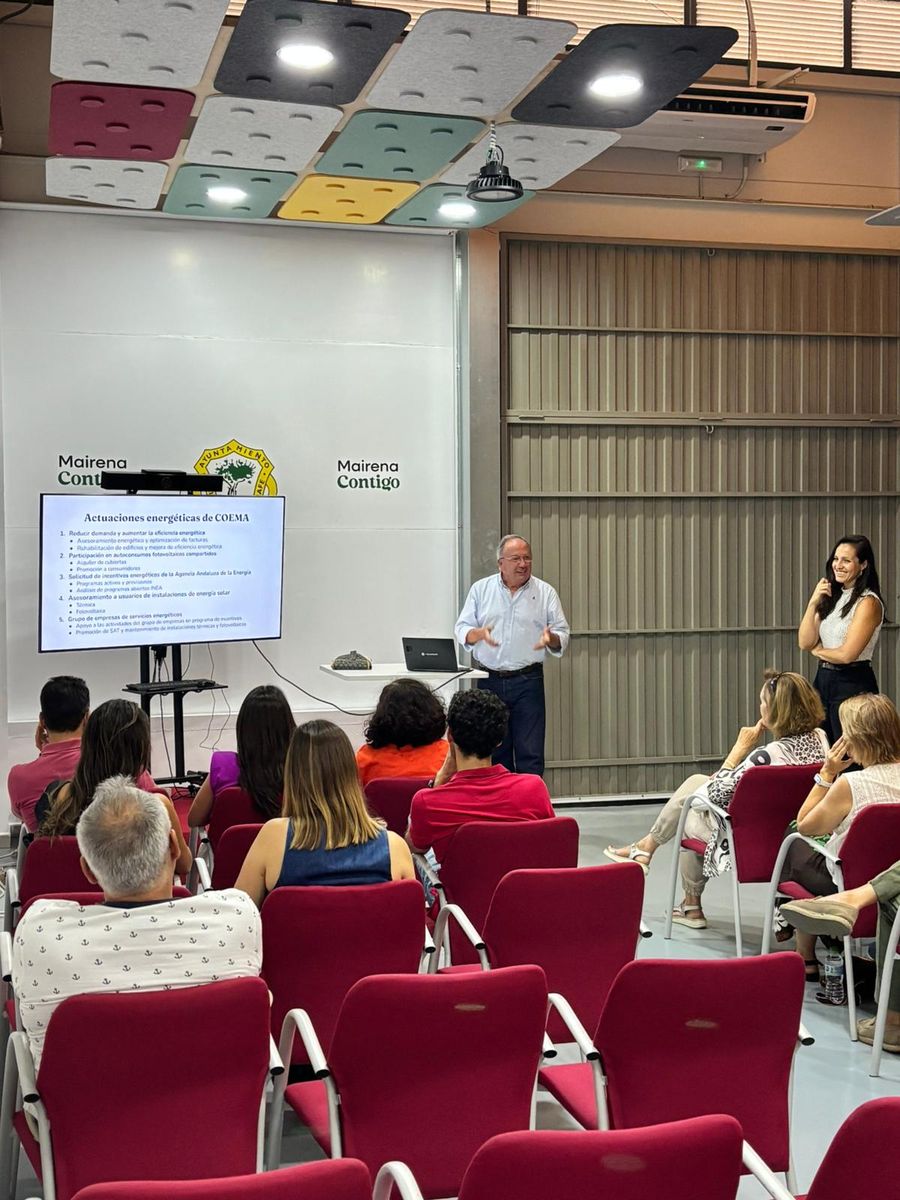 Presentación de las actuaciones energéticas de COEMA ante los asistentes