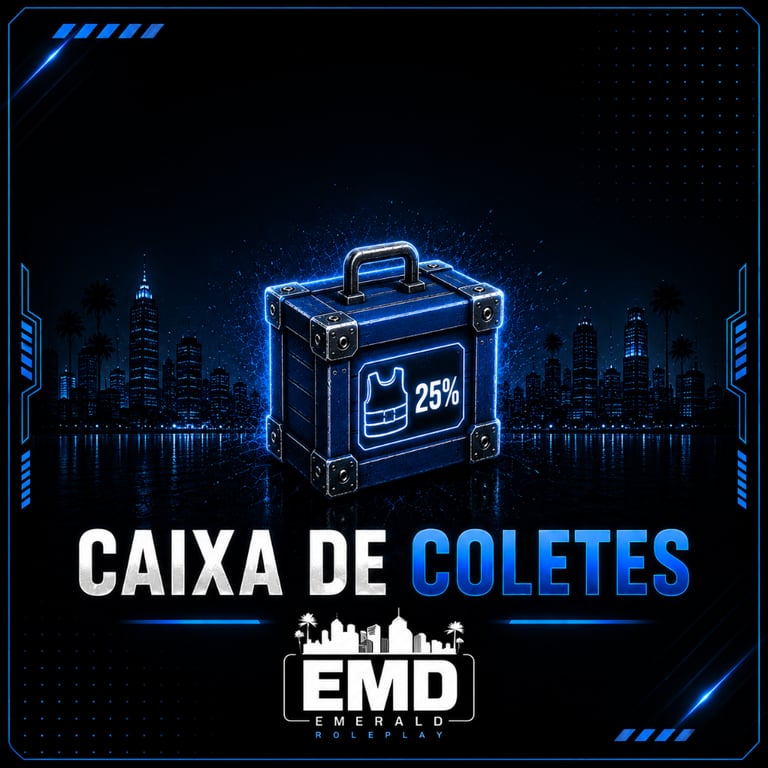Caixa de Coletes Saúde 25/100