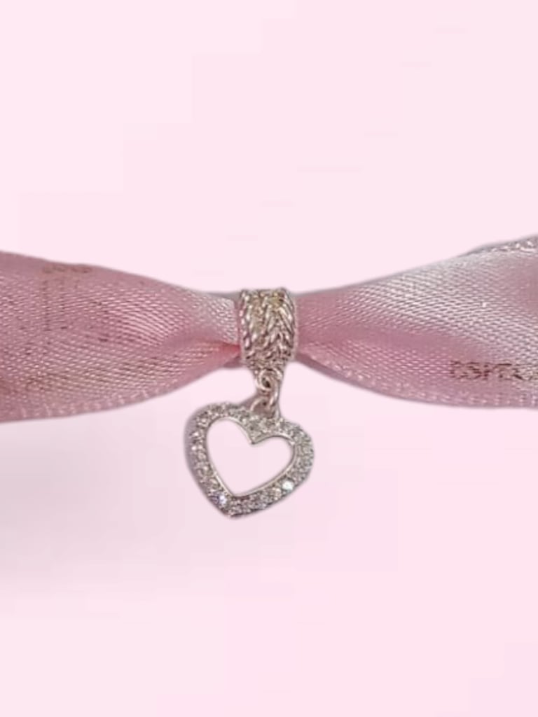 Berloque Coração Cravejado 💓