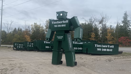 waste bin delivery truck