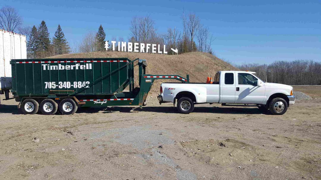 Timberfell equipment staged at the yard