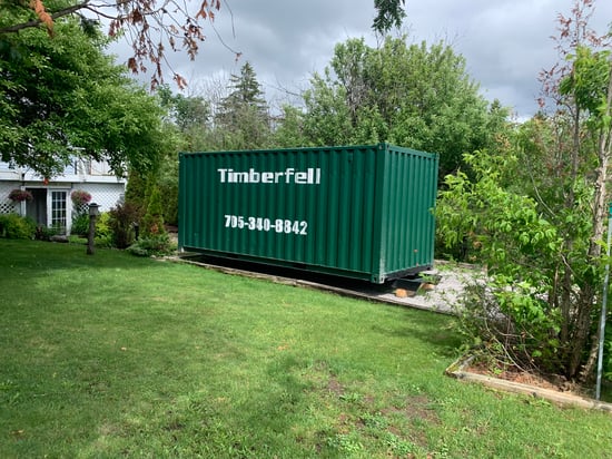 Portable storage container delivered in Kawartha Lakes