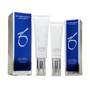 ZO 10% Vitamin C Self-Activating Serum Duo: Deep Cleanse Hydrator Full & Travel Size 12 ZO 10% Vitamin C Self-Activating Serum Duo: Deep Cleanse Hydrator Full & Travel Size