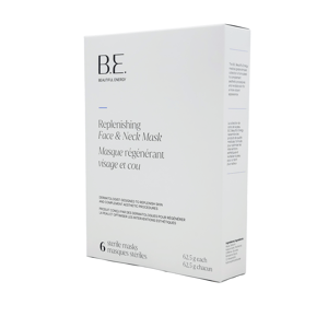 B.E. Beautiful Energy Replenishing Face and Neck Mask: 6 Sterile Masks 62.5g Each