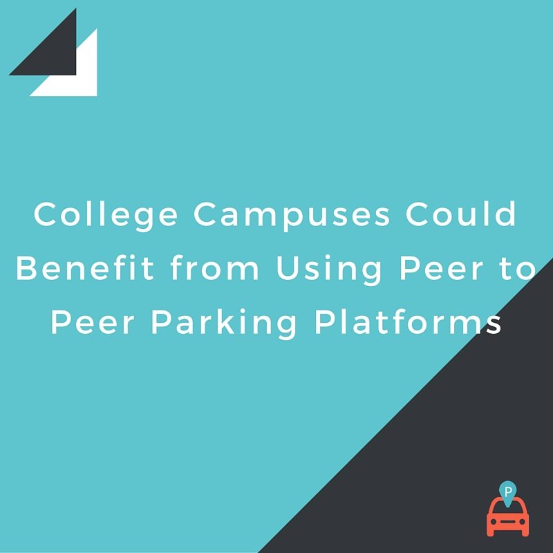 College Campuses Could Benefit From Using Peer To Peer Parking Platforms demonstrating ParqEx's smart parking technology in action.