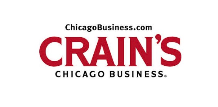 Crains Chicago Logo demonstrating ParqEx's smart parking technology in action.