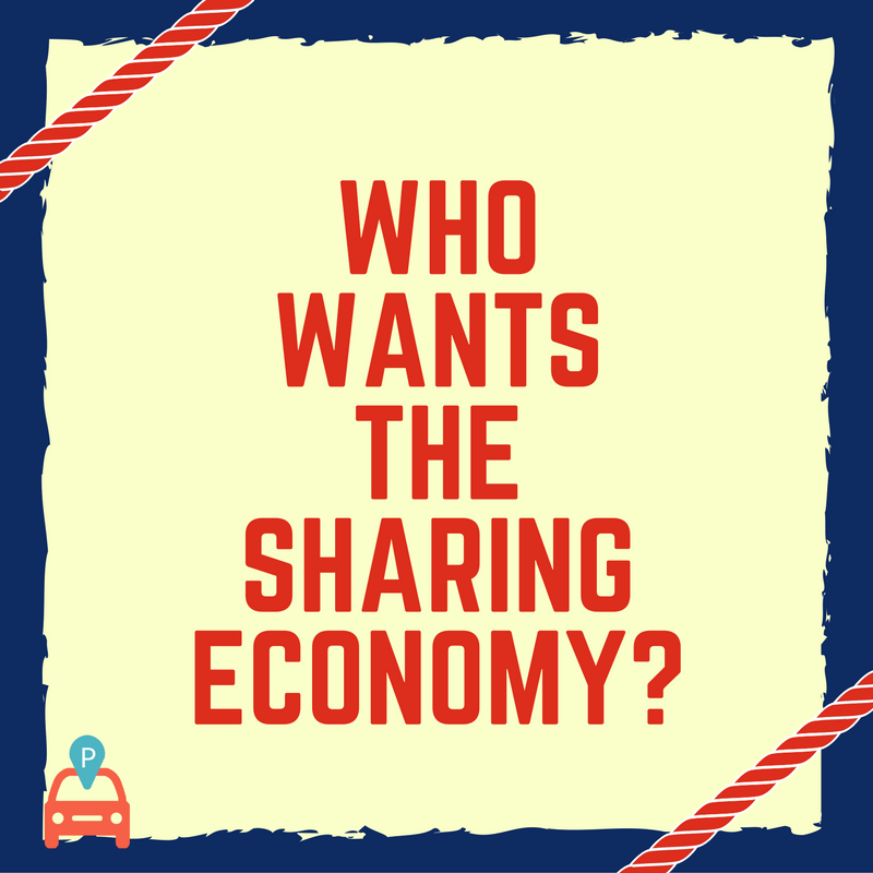 Who Wants Sharing Economy demonstrating ParqEx's smart parking technology in action.