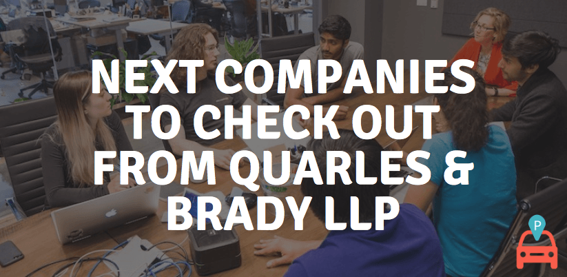 Next Companies To Check Out From Quarles Brady Llp demonstrating ParqEx's smart parking technology in action.