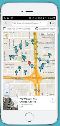 Screen Shot 2016 03 02 At 102038 Am demonstrating ParqEx's smart parking technology in action.