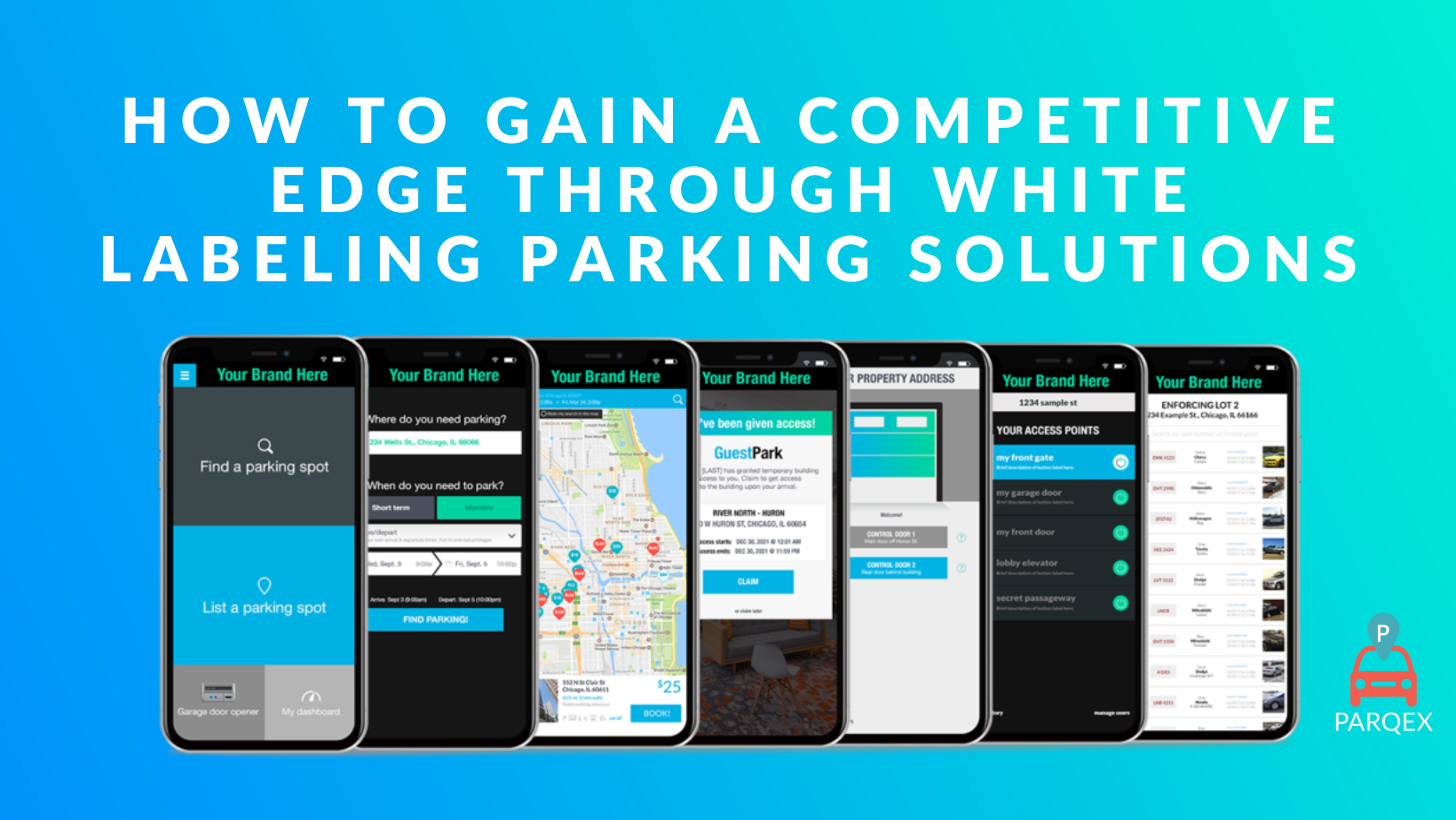 How To Gain A Competitive Edge Through White Labeling Parking Solutions demonstrating ParqEx's smart parking technology in action.