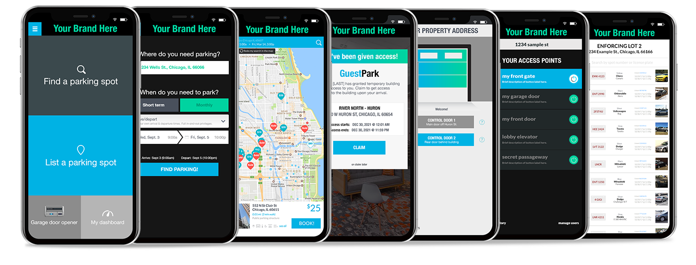 Parqex White Label Solutions Full Product Suite 1 demonstrating ParqEx's smart parking technology in action.