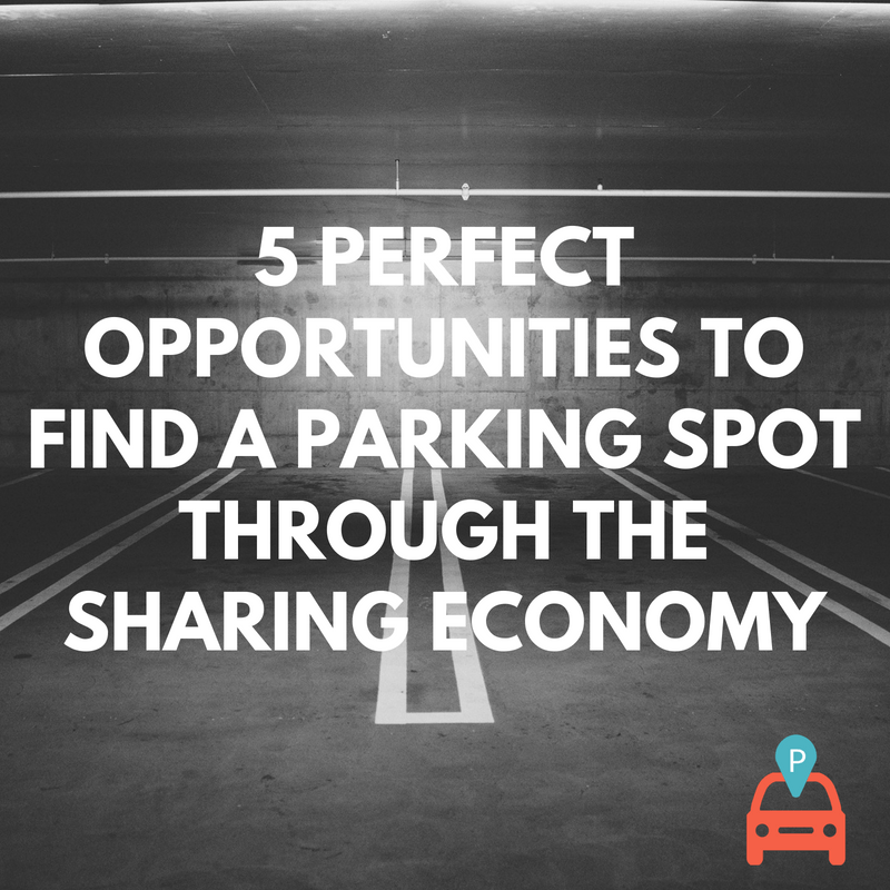 5 Perfect Opportunities To Find A Parking Spot Through The Sharing Economy demonstrating ParqEx's smart parking technology in action.
