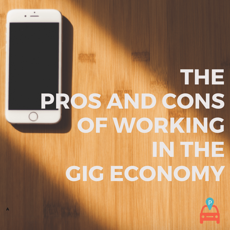 The Pros And Cons Of Working In The Gig Economy demonstrating ParqEx's smart parking technology in action.
