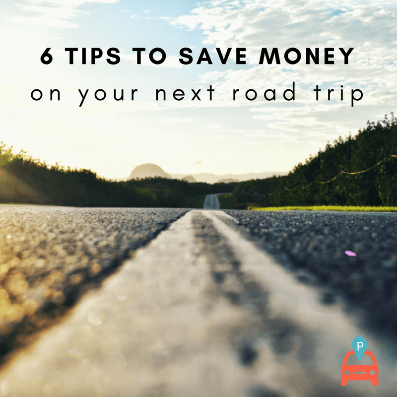6 Tips To Save Money On Your Next Road Trip demonstrating ParqEx's smart parking technology in action.