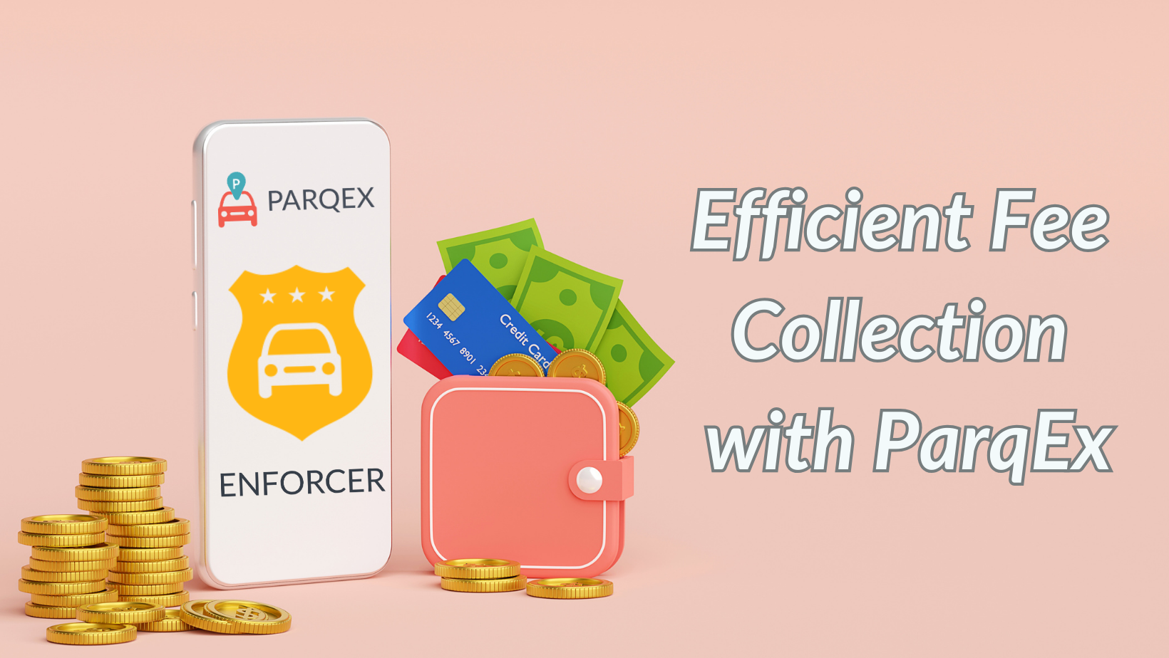 Efficient Fee Collection With Parqex demonstrating ParqEx's smart parking technology in action.