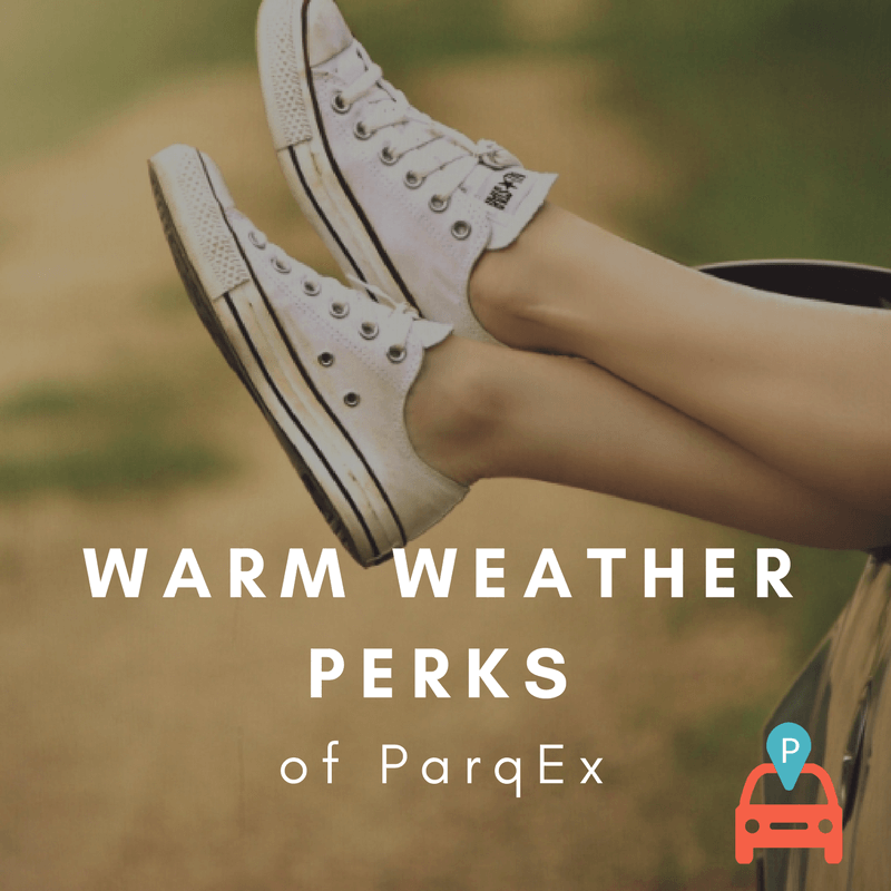Warm Weather Perks Of Parqex demonstrating ParqEx's smart parking technology in action.