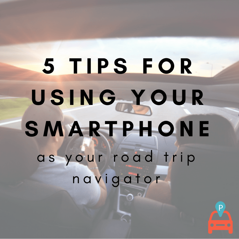 5 Tips For Using Your Smartphone demonstrating ParqEx's smart parking technology in action.