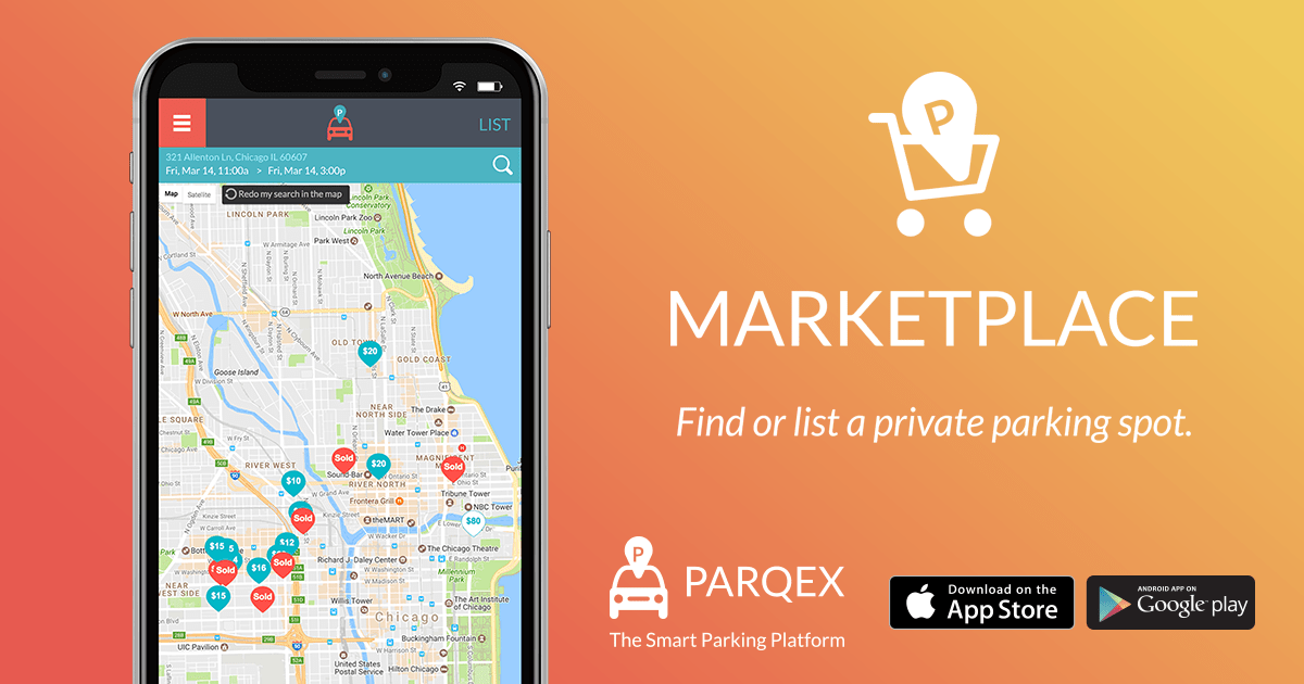 Parqexprivateparkingmarketplace Socialcover demonstrating ParqEx's smart parking technology in action.
