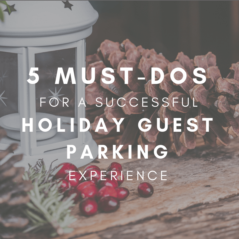 5 Must Dos For Holiday Parking demonstrating ParqEx's smart parking technology in action.