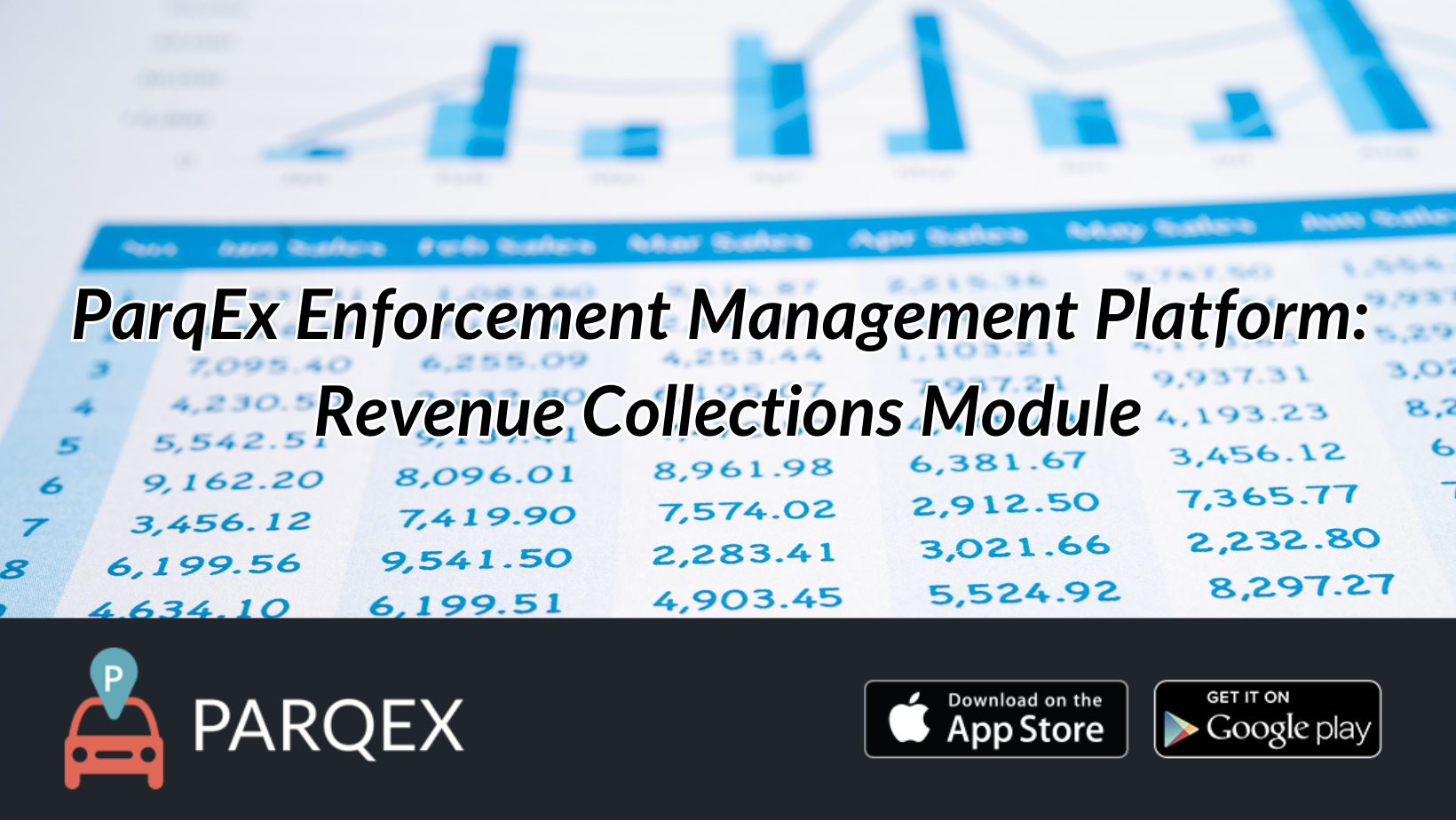 Parqex Enforcement Management Platform  Revenue Collections Module demonstrating ParqEx's smart parking technology in action.
