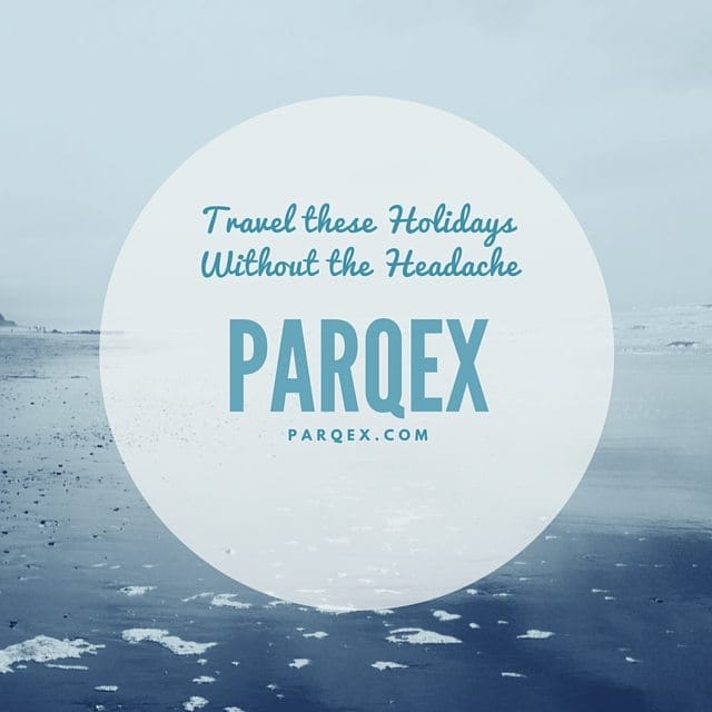 Travel These Holidays Without The Headache With Parqex Com demonstrating ParqEx's smart parking technology in action.
