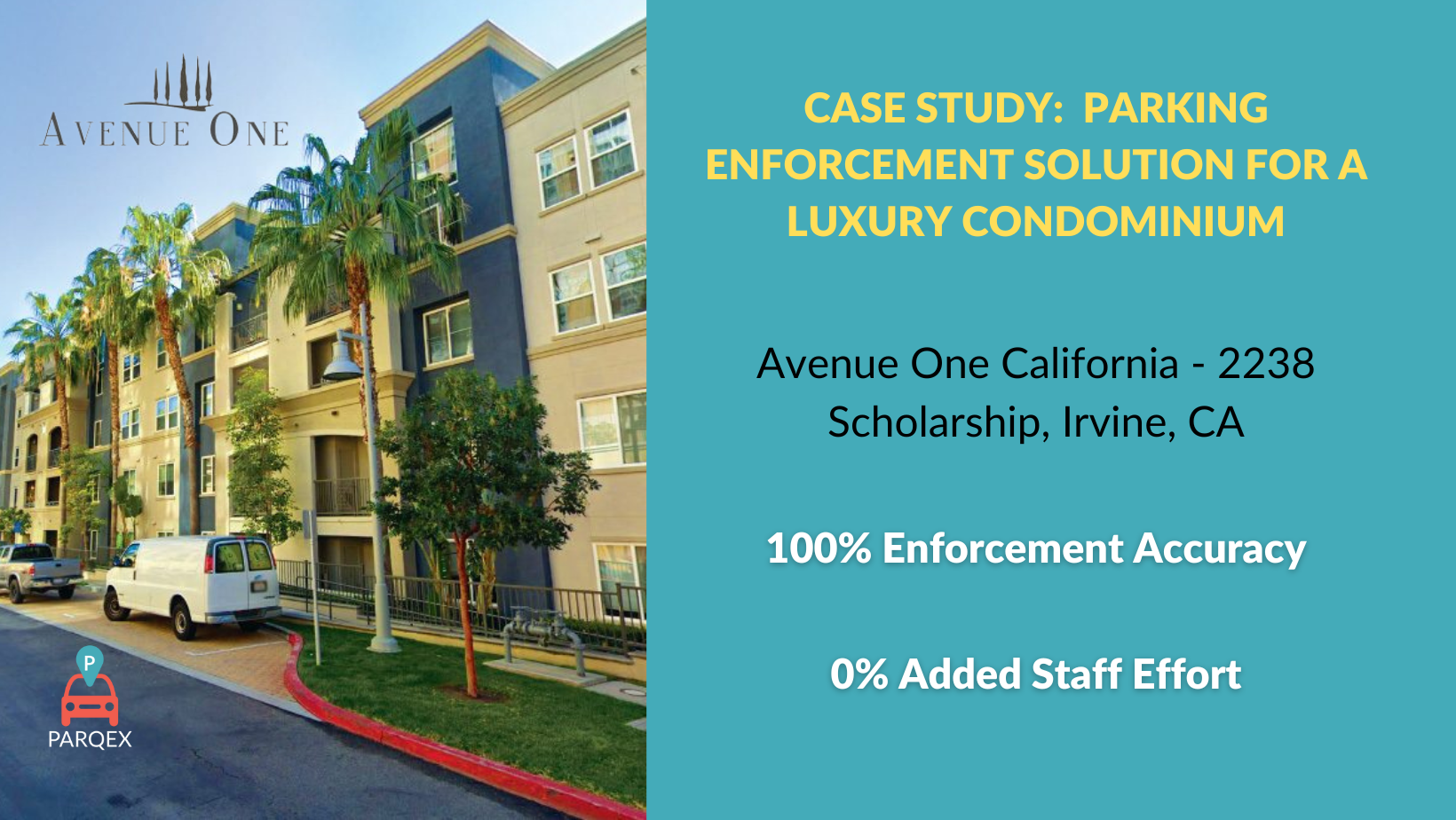 Case Study Parking Enforcement Solution For A Luxury Condominium 1 demonstrating ParqEx's smart parking technology in action.