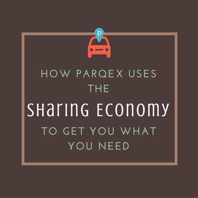 Uses Sharing Economy demonstrating ParqEx's smart parking technology in action.