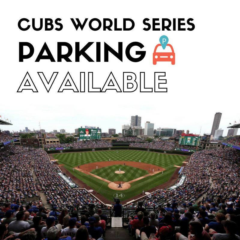 Cubs World Series demonstrating ParqEx's smart parking technology in action.