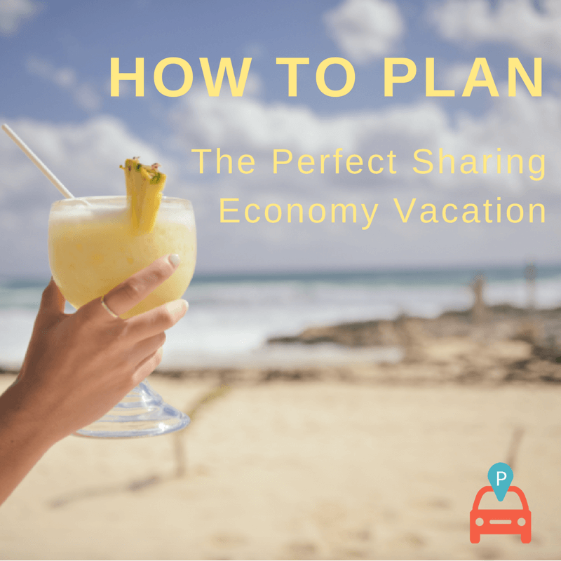 Parqex How To Plan The Perfect Sharing Economy Vacation demonstrating ParqEx's smart parking technology in action.