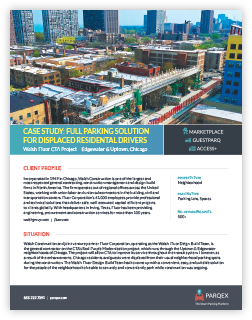 Parqex Case Studies Walshfluor 1 demonstrating ParqEx's smart parking technology in action.