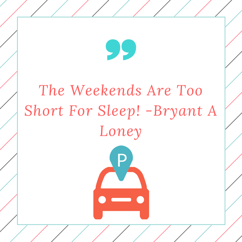 The Weekends Are Too Short For Sleep Bryant A Loney demonstrating ParqEx's smart parking technology in action.