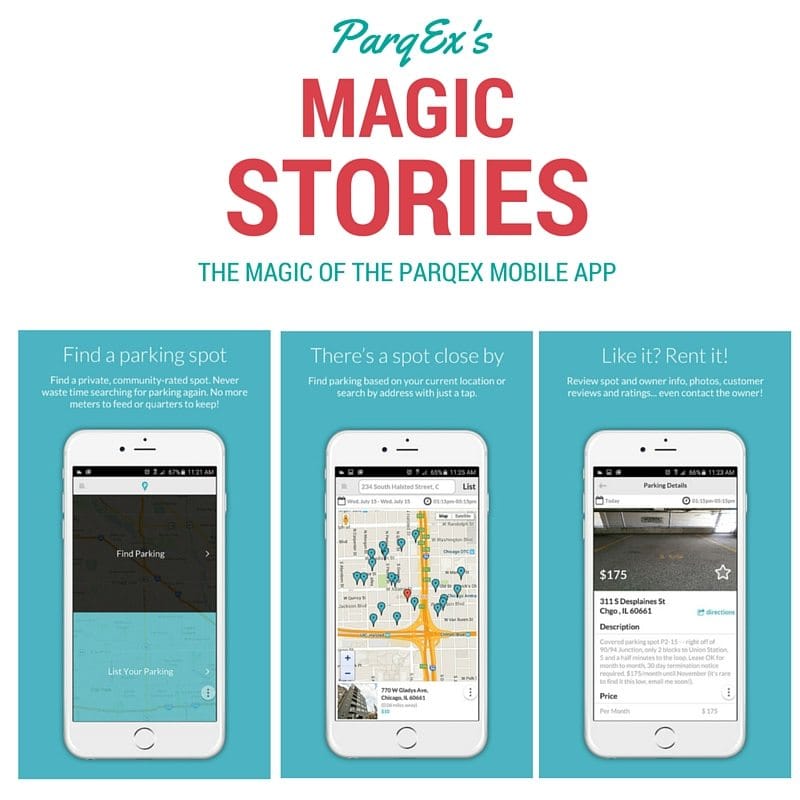 The Magic Of Parqex Mobile App demonstrating ParqEx's smart parking technology in action.